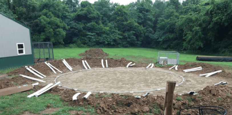 can you put an above ground pool on a septic field